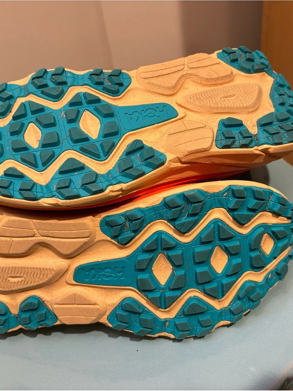 Hoka Women’s Challenger ATR 7 - Orange, Pink & Teal Trail Running Shoes - Picture 4 of 5